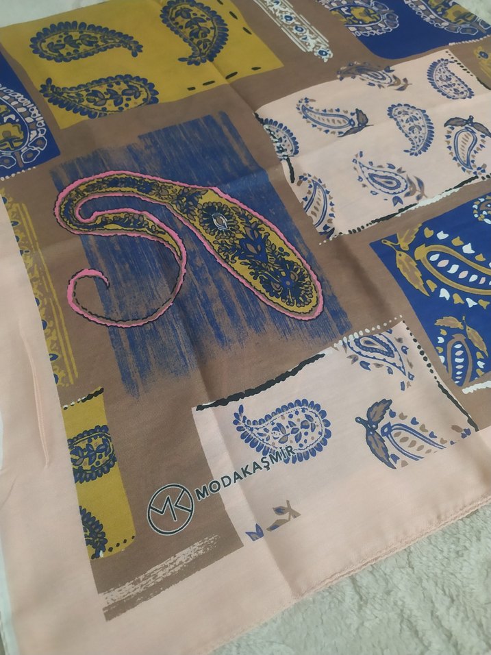 Dantel Detaylı Bohem Çok Renkli Kadın Şal - Görsel 4