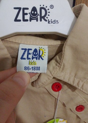 Uzun Kollu, Nakışlı Bej Bebek Tulum - Görsel 2