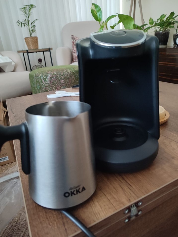 Siyah Gri Okka Minio Pro Kahve Makinesi - Görsel 3