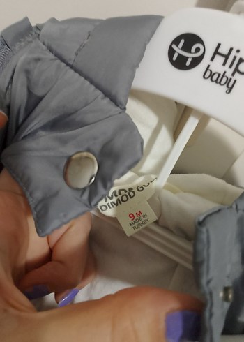 Gri Bebek Astronot Tulum, Fermuarlı, Baskılı - Görsel 3