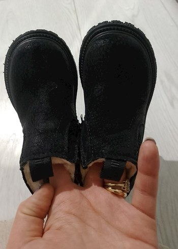 Siyah, Kürklü bebek botu - Görsel 2