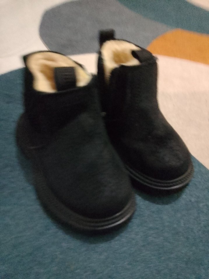 Siyah, Kürklü bebek botu - Görsel 5