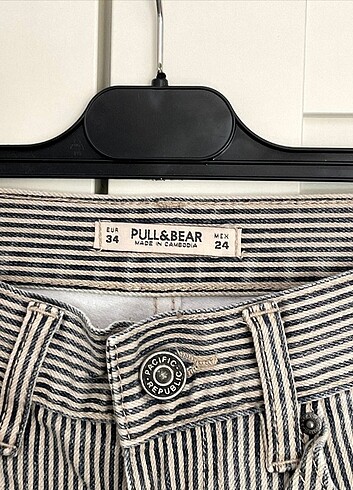 xs Beden Pull&Bear Çizgili Jean