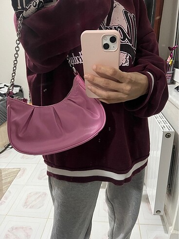 Beden pembe Renk Mango pembe çanta