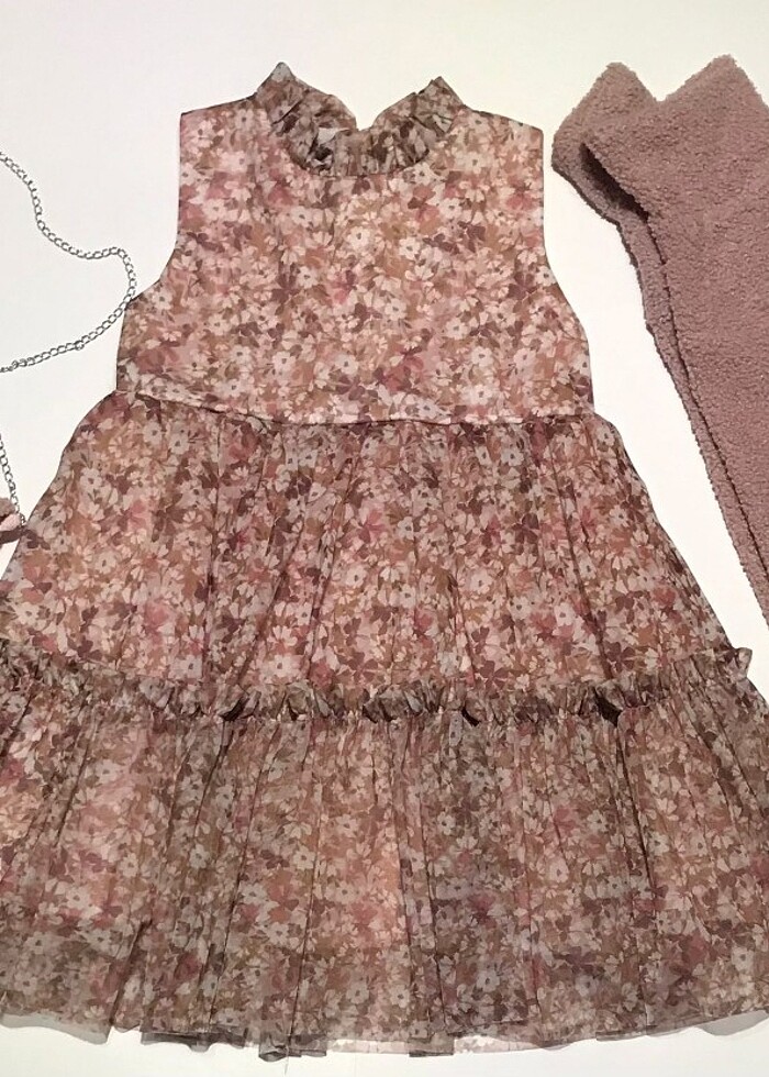 Pembe çantalı elbise - Görsel 2