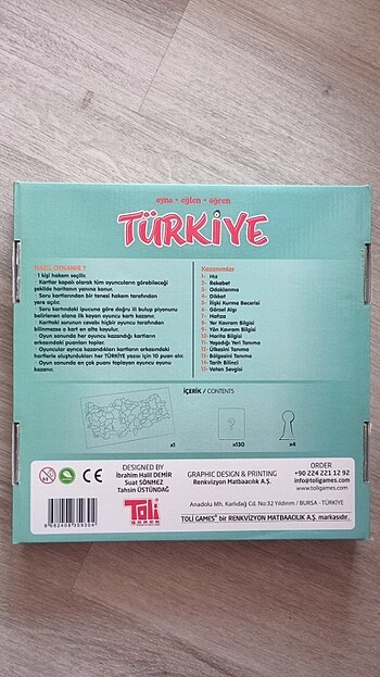 Türkiye kutu oyunu - Görsel 2