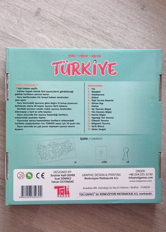 Türkiye kutu oyunu - Görsel 2