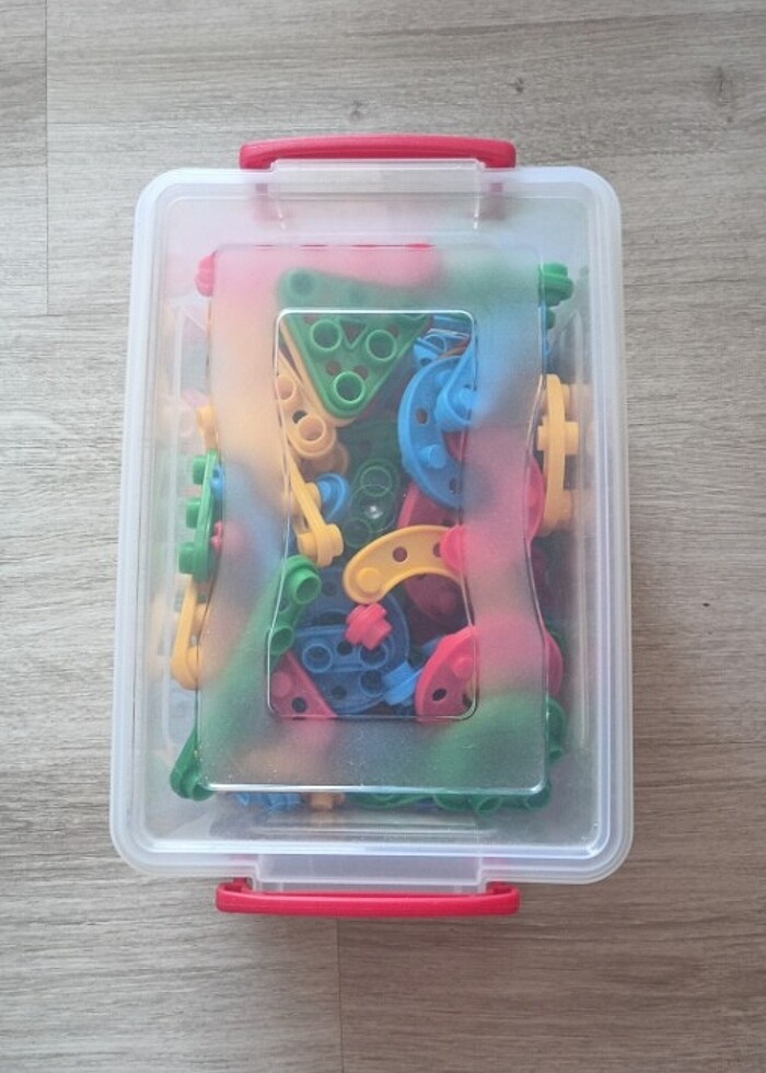 Dede Toys 96 parça click clack puzzle - Görsel 2