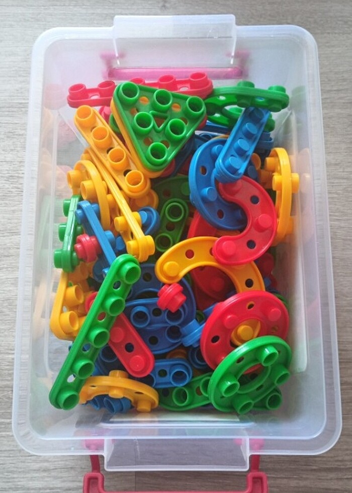 Dede Toys 96 parça click clack puzzle - Görsel 3
