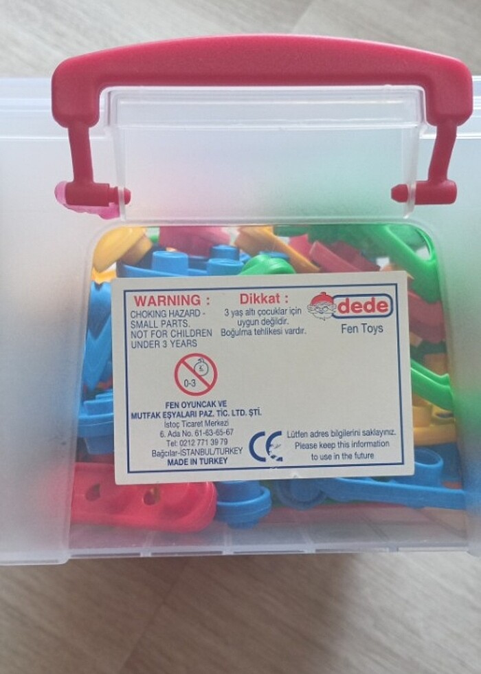 Dede Toys 96 parça click clack puzzle - Görsel 4