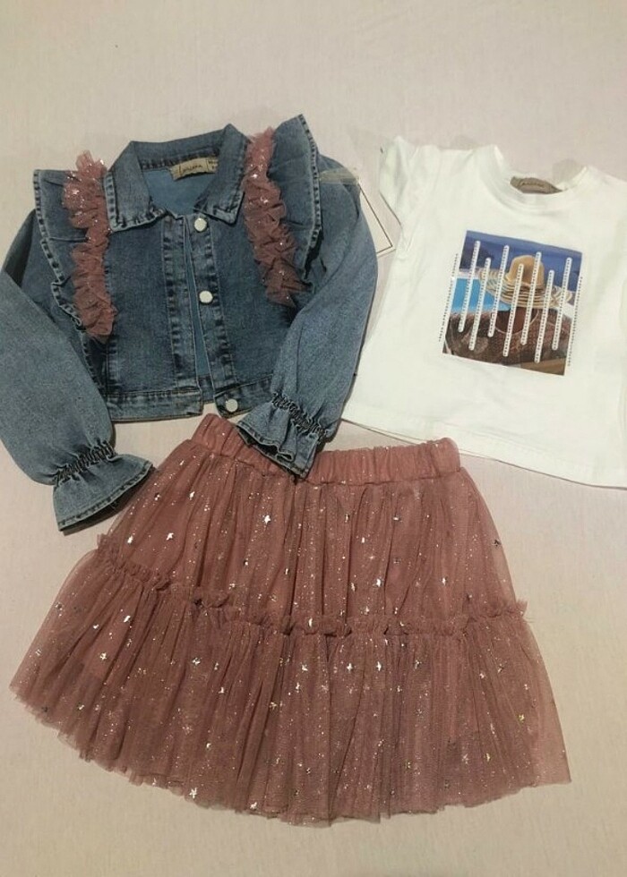 Kız çocuk 3 lü takım  - Görsel 2