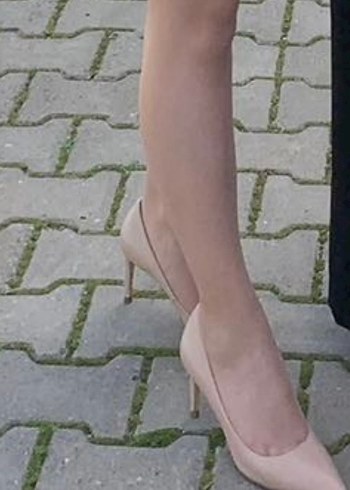 Zara ten rengi stiletto - Görsel 3