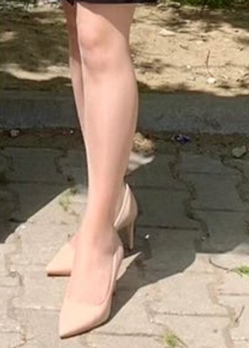 Zara ten rengi stiletto - Görsel 2