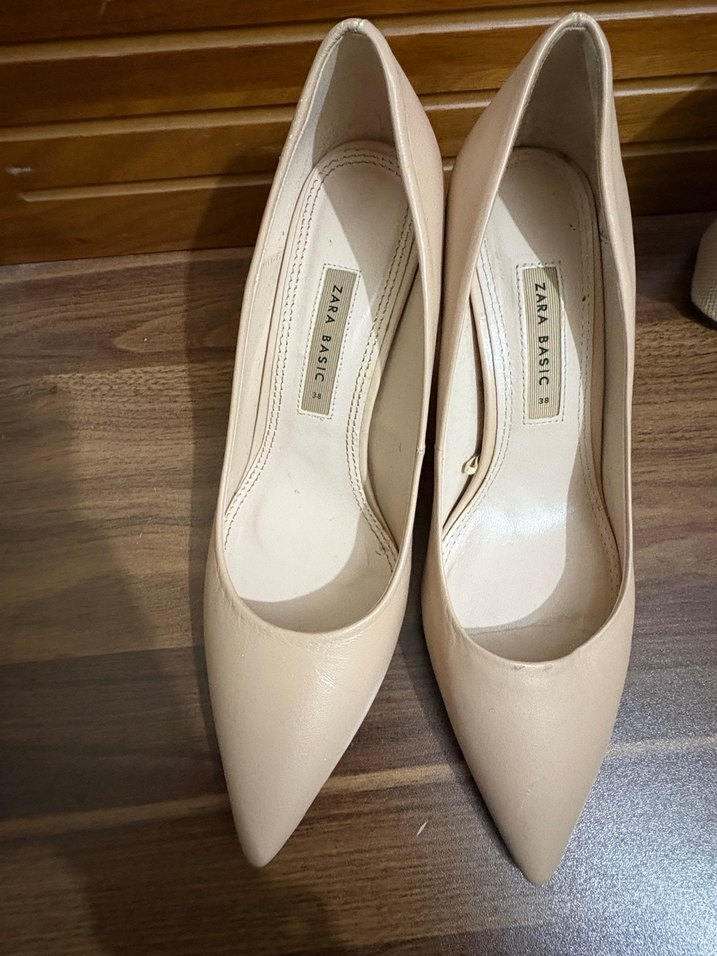 Zara ten rengi stiletto - Görsel 5