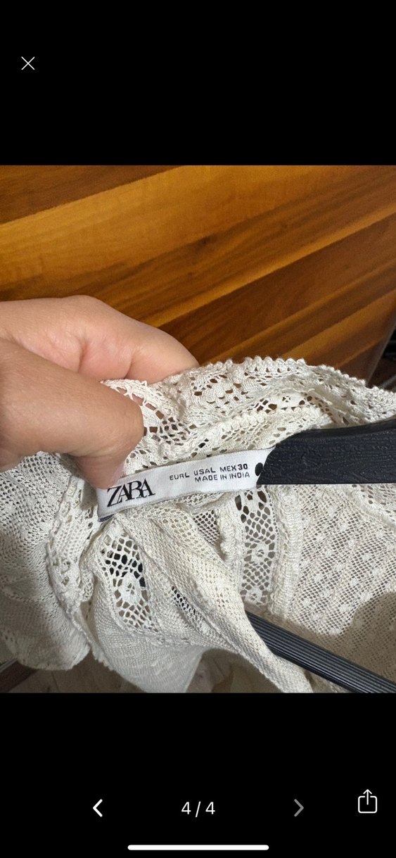 Dantel Detaylı Beyaz Bohem Kadın Bluz - Görsel 4