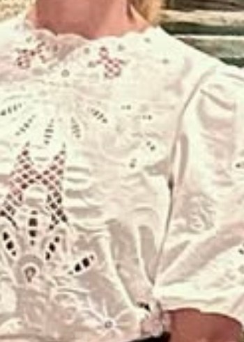 Zara pamuklu beyaz bluz - Görsel 2