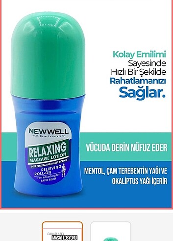 Diğer Rahatlatıcı masaj losyonu