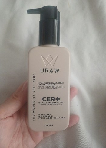 URAW CER+ Kolajen Saç Bakım Yağı 150 ml