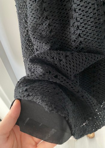 Diğer Dantel Detaylı Uzun Triko Elbise