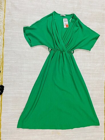 Yeşil günlük elbise