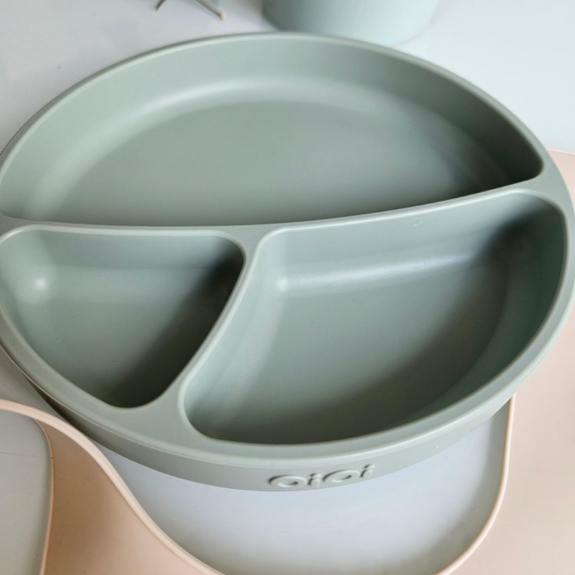 Bebek için  Silikon Önlük ve tabak - Görsel 2