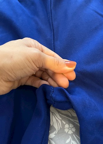 Mavi Elastik Belli Hamile Kot Pantolon - Görsel 4