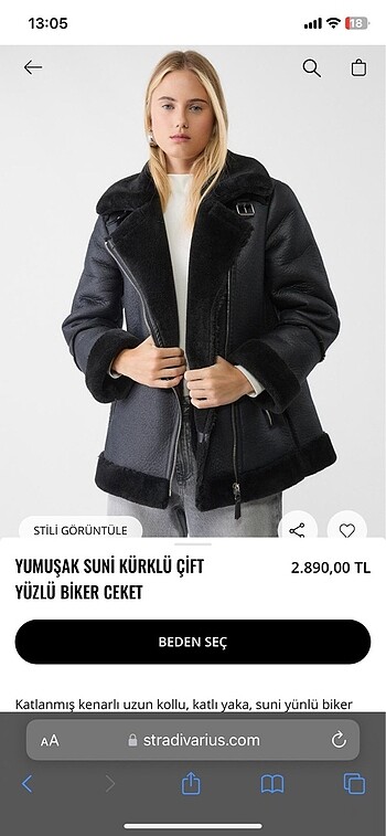 Stradivarius stradivarius biker ceket