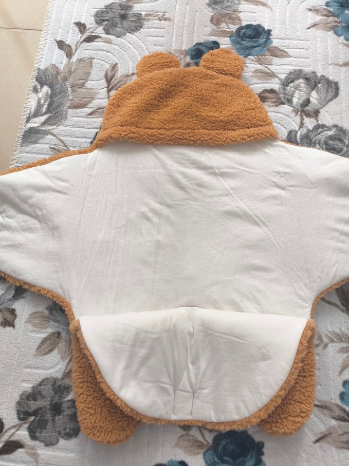 Kahverengi Peluş dış kundak  #kundak #peluş - Görsel 4