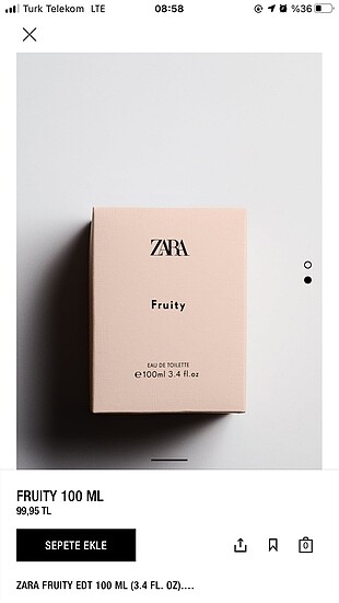  Beden Renk Zara Fruity Parfüm