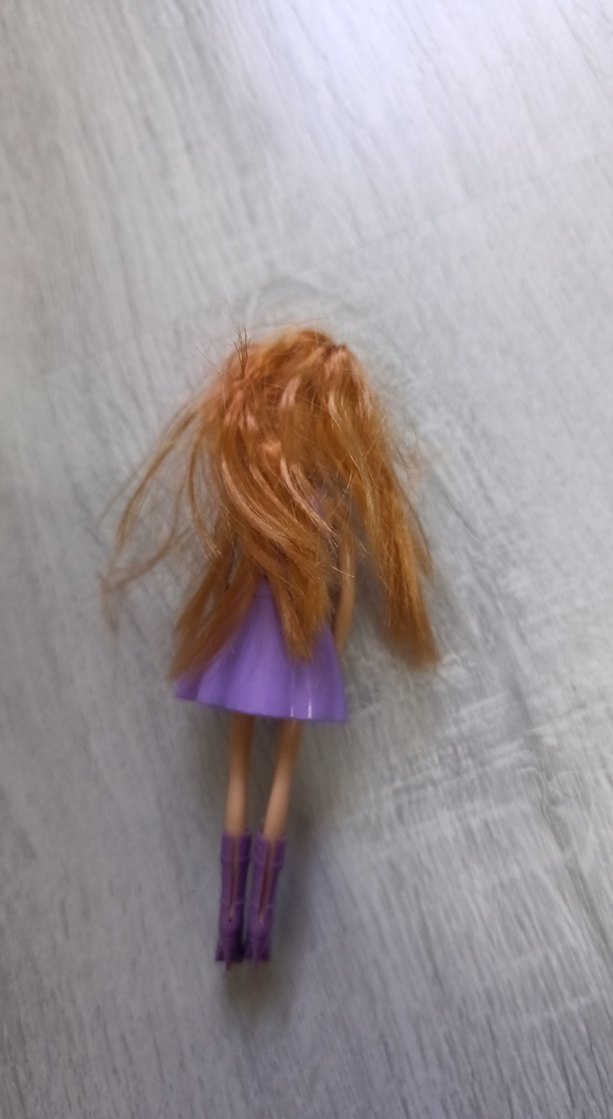 Pastel Mor Elbiseli Bebek - Görsel 2