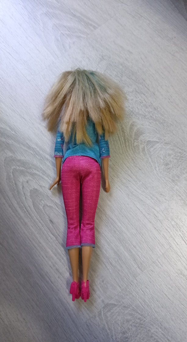 Pembe Pantolonlu Bebek Oyuncak - Görsel 2