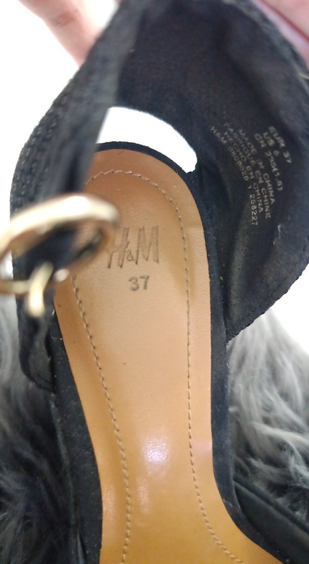 Siyah Yılan Desenli Topuklu Kadın Ayakkabı - Görsel 4