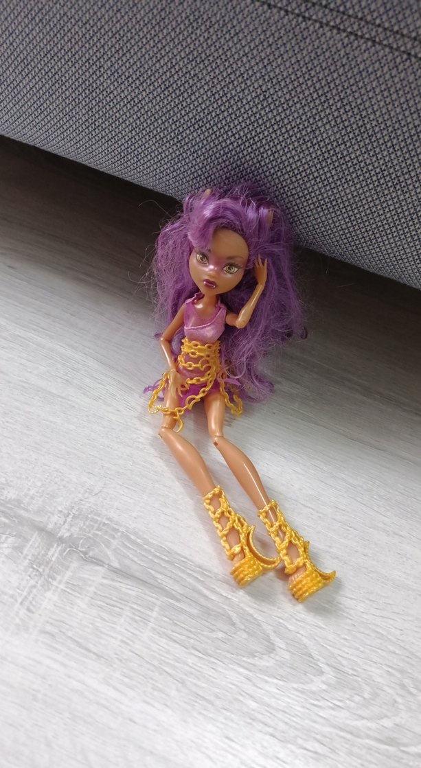 Mor Saçlı Renkli Bebek - Görsel 3