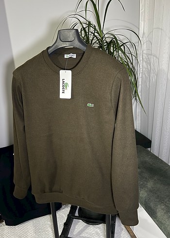 Lacoste Haki yeşil Bisiklet Yaka Sweatshirt