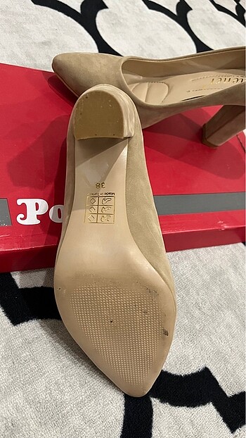 Diğer Topuklu bej ayakkabı 7 cm