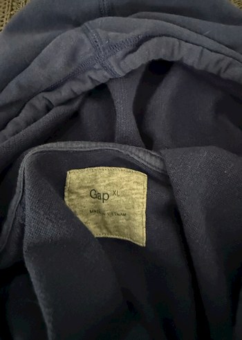 xl Beden mavi Renk GAP Kadın Mavi Kapüşonlu Sweatshirt