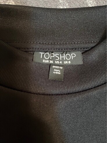 36 Beden siyah Renk Topshop uzunkollutshirt