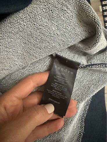 l Beden lacivert Renk Paris yazılı sweatshirt