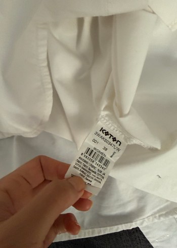 Koton Basic Beyaz Uzun Kollu Pamuklu Gömlek