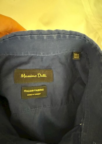 m Beden mavi Renk Erkek Lacivert Düğmeli Uzun Kollu Gömlek