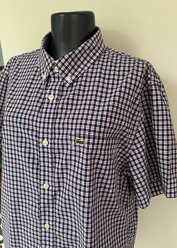 Lacivert Kareli Kısa Kollu Erkek Gömlek - Görsel 2