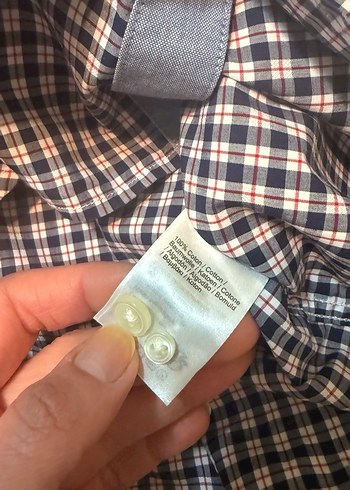 Lacivert Kareli Kısa Kollu Erkek Gömlek - Görsel 5