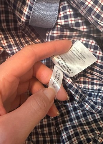 Lacivert Kareli Kısa Kollu Erkek Gömlek - Görsel 6