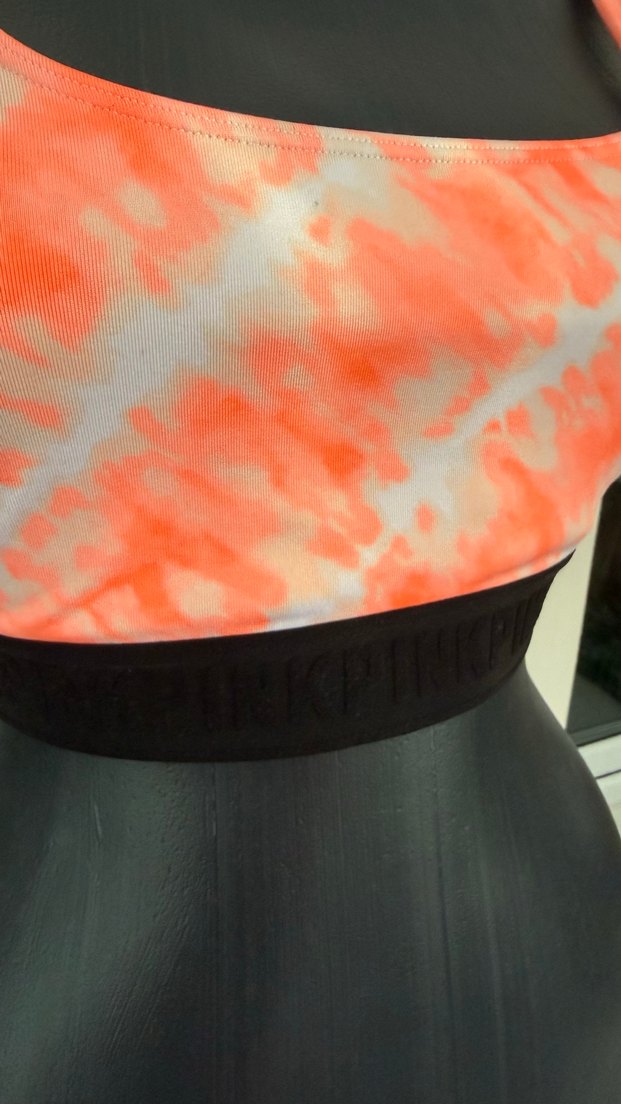 Pembe Batik Desenli Spor Sütyeni - Görsel 3