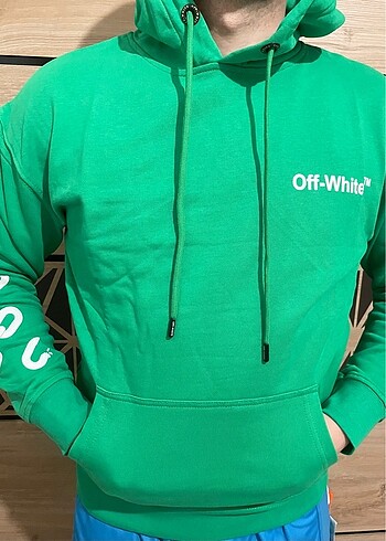 Off-White Off-white yeşil renk sweat