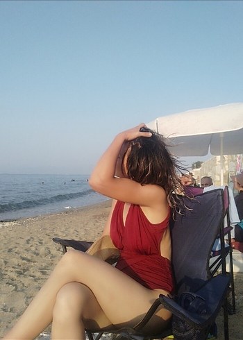 Pembe Drapeli Strappy Kadın Mayo - Görsel 3