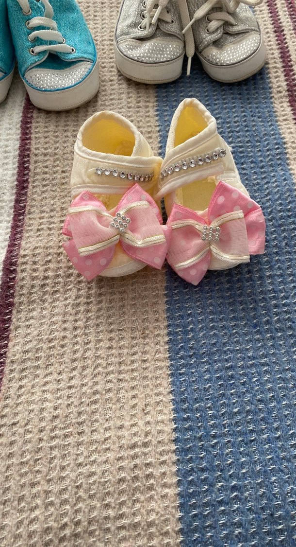 Kız Bebek Renkli İlk Adım Ayakkabıları - Görsel 4