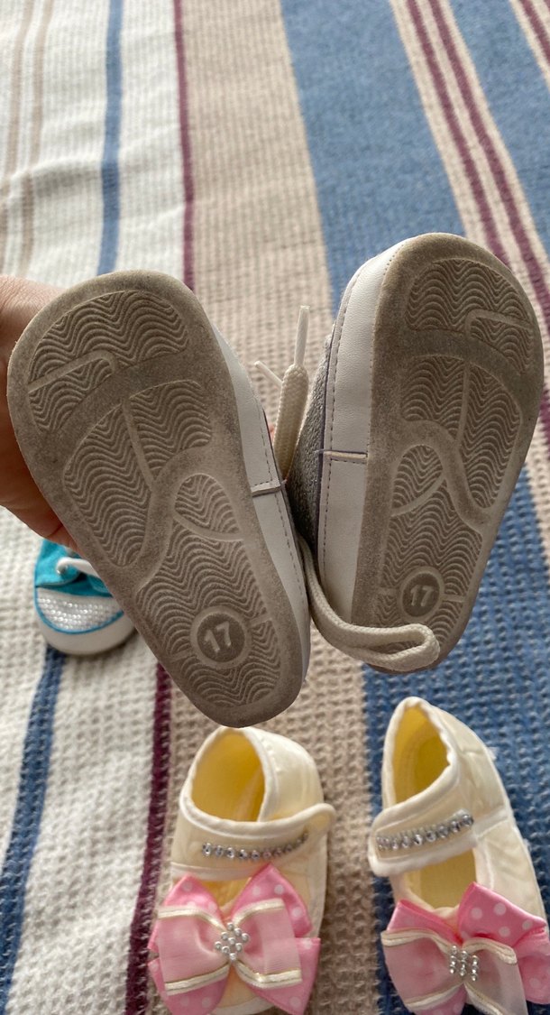 Kız Bebek Renkli İlk Adım Ayakkabıları - Görsel 3