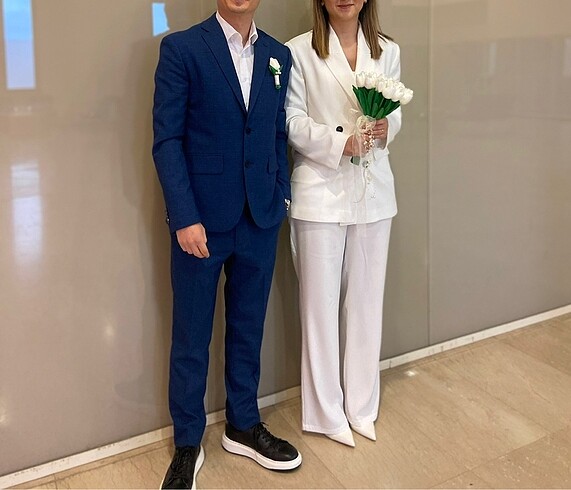 xs Beden beyaz Renk Vatkalı Blazer