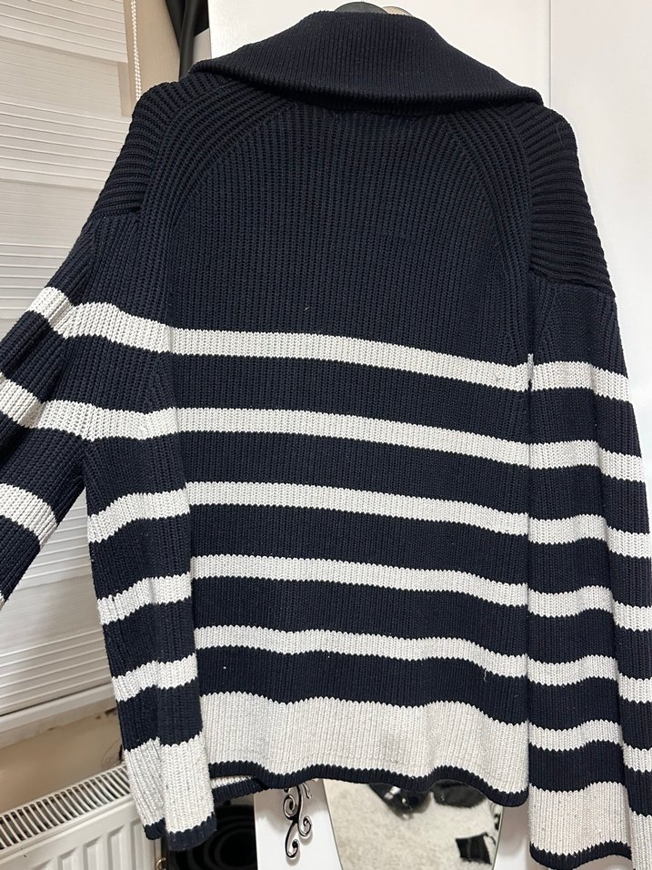 zara çizgili hırka - Görsel 3